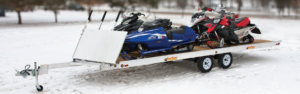 Four sled snowmobile trailer for sale